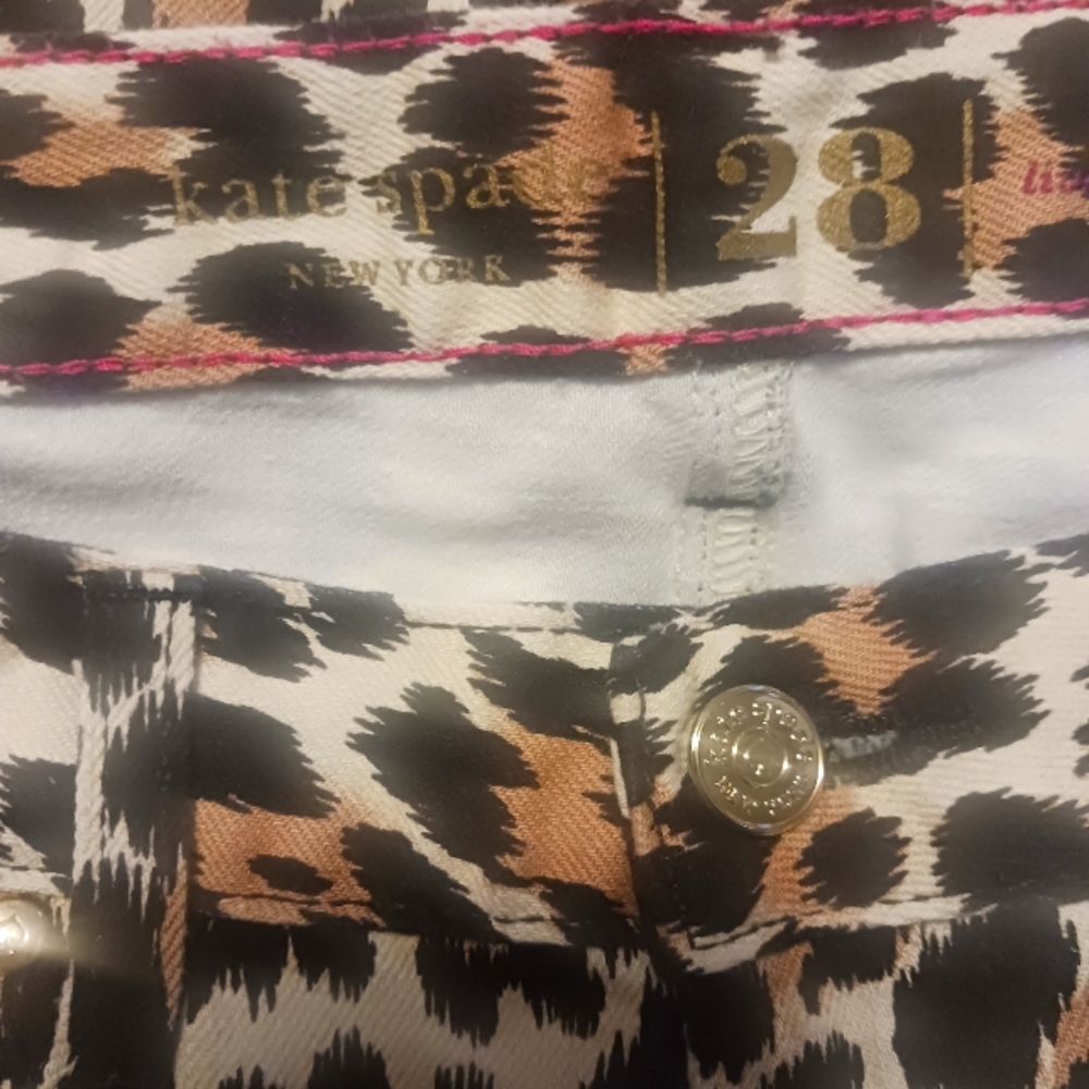 Kate Spade Broome Street Leopard Print Jeans